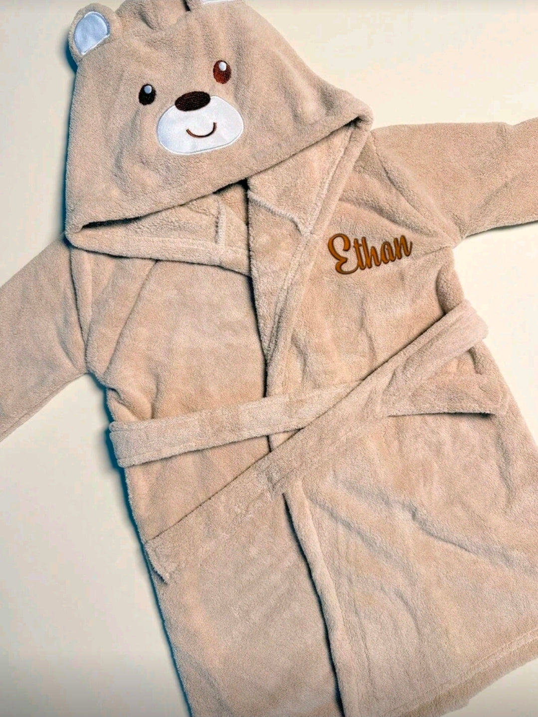 Personalised Baby Hooded Bathrobe 12-24 Months
