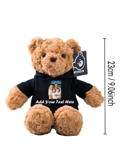 Personalised Teddy Bear with Custom Photo and Text