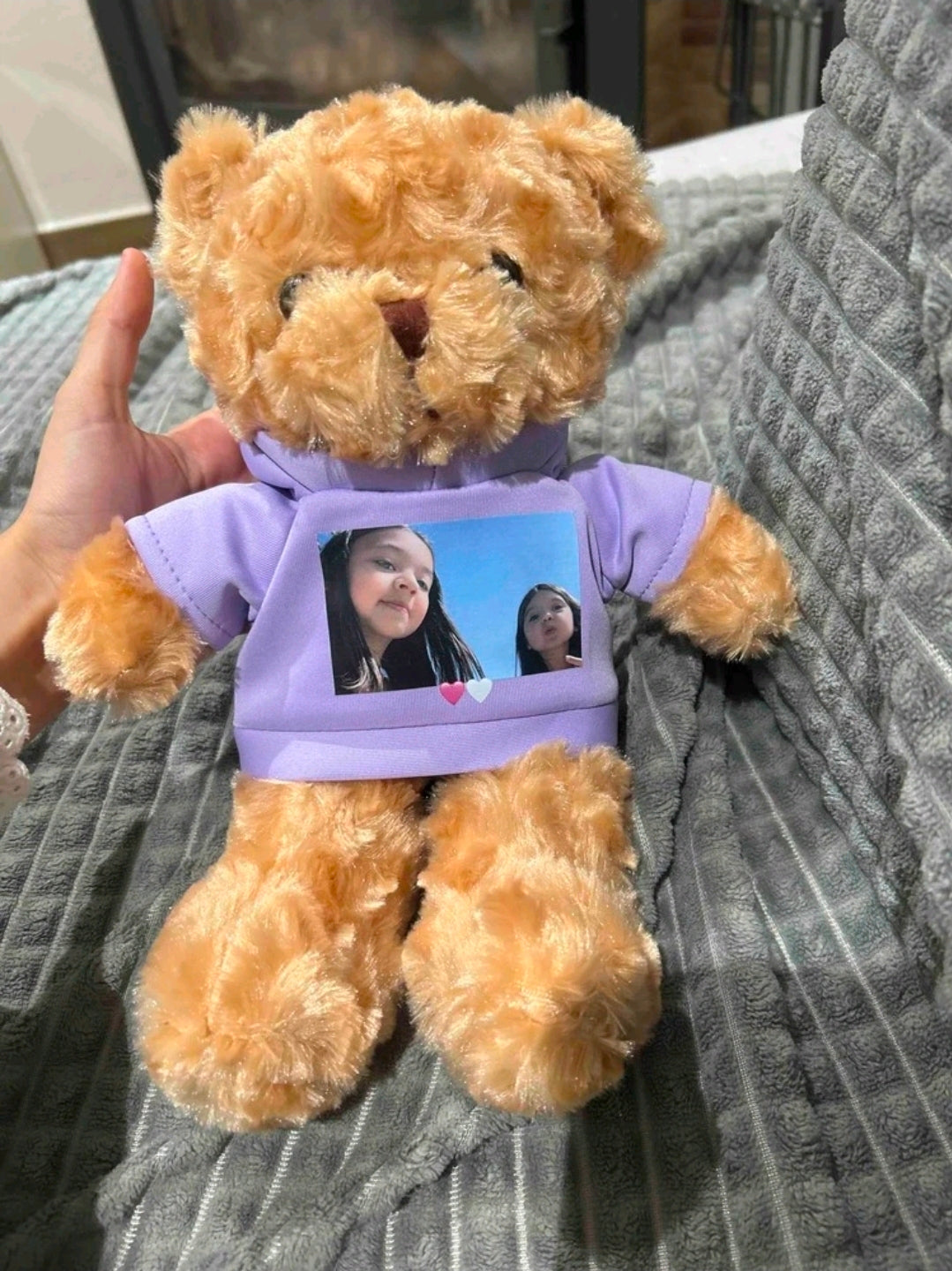 Personalised Teddy Bear with Custom Photo and Text