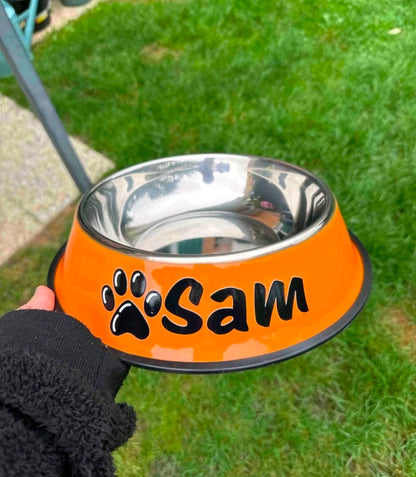 Personalised Pet Bowl – Custom Name Dog & Cat Food Bowl