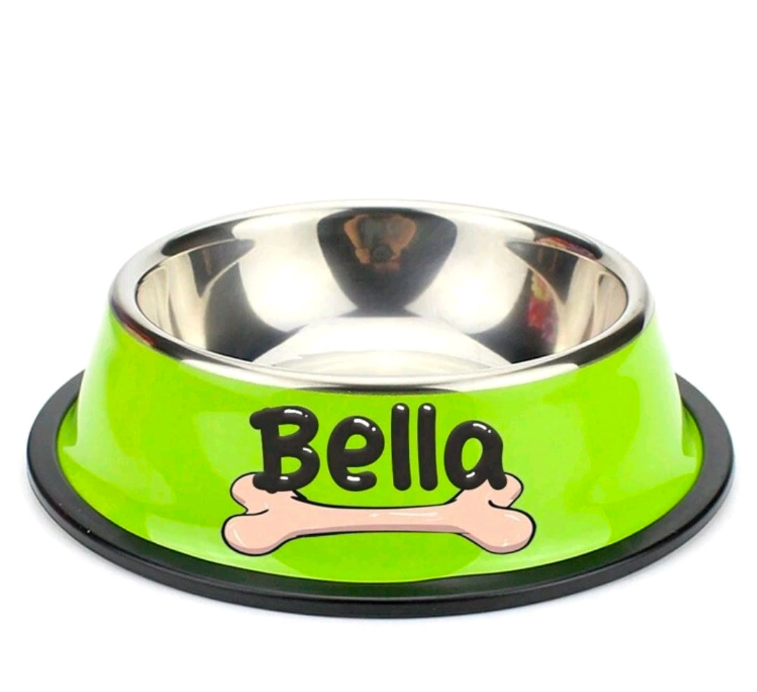Personalised Pet Bowl – Custom Name Dog & Cat Food Bowl