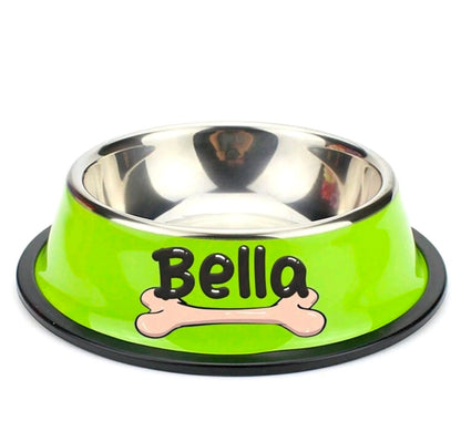 Personalised Pet Bowl – Custom Name Dog & Cat Food Bowl