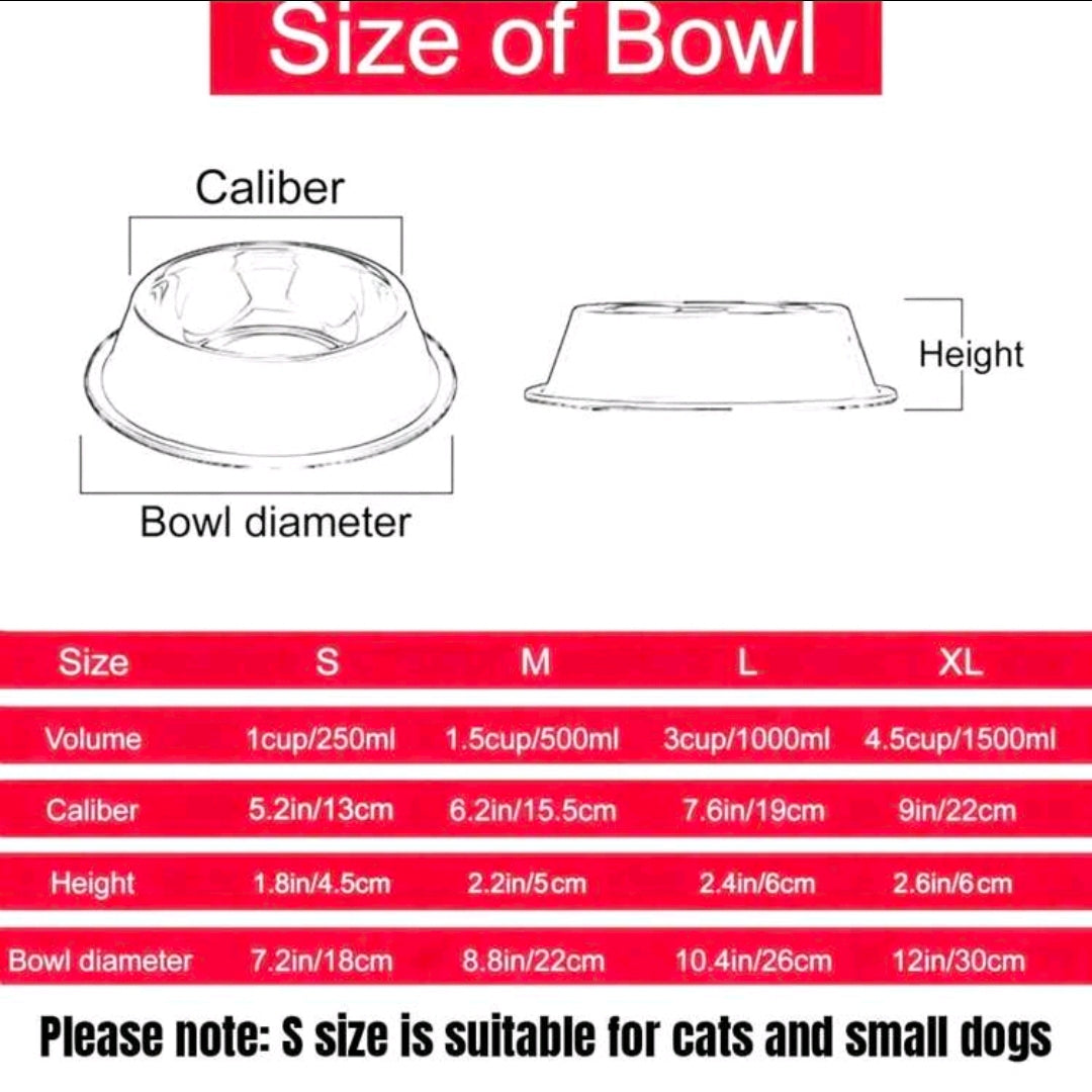 Personalised Pet Bowl – Custom Name Dog & Cat Food Bowl