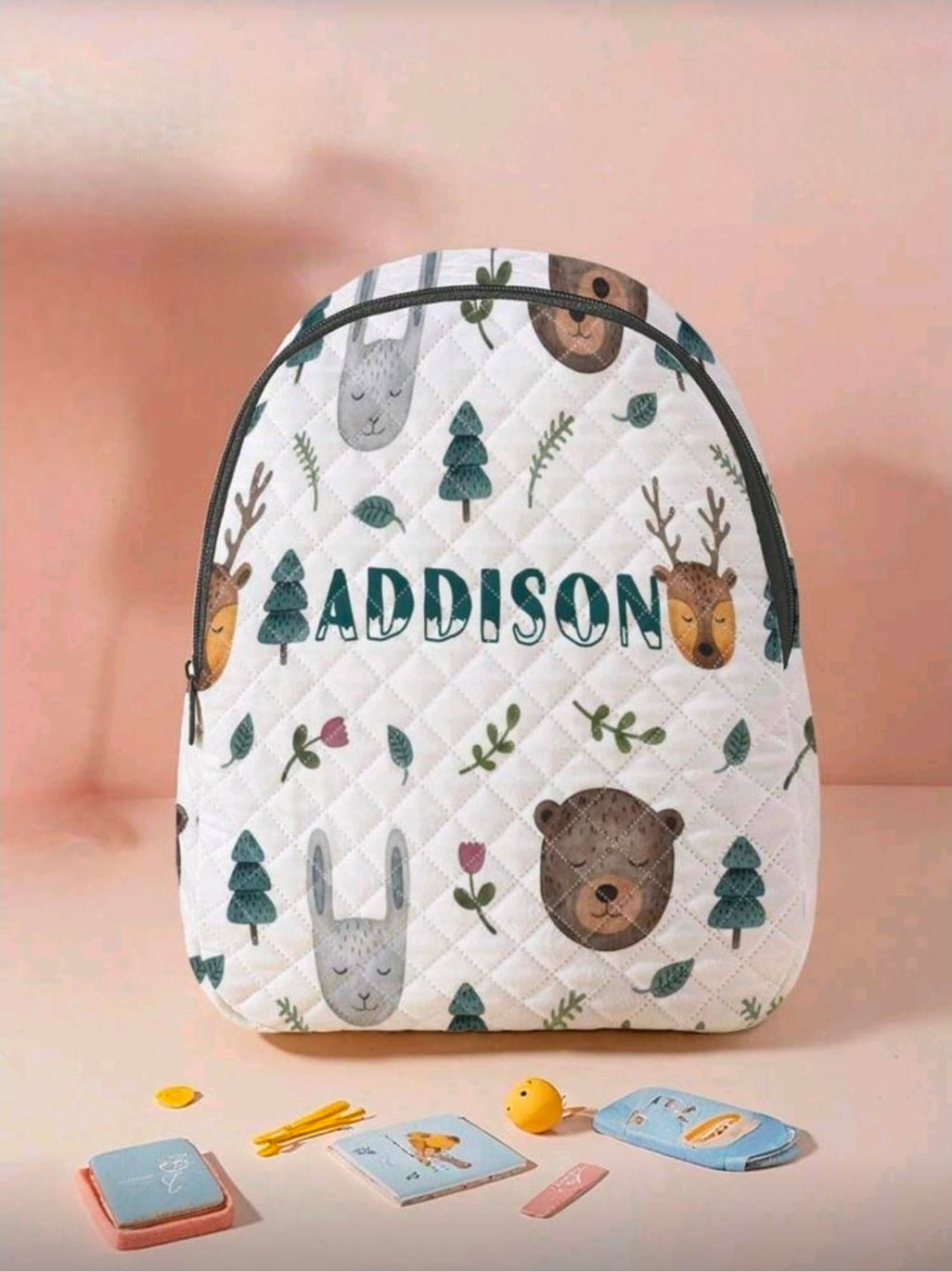 Personalised Kids Backpack – Custom Name School Bag